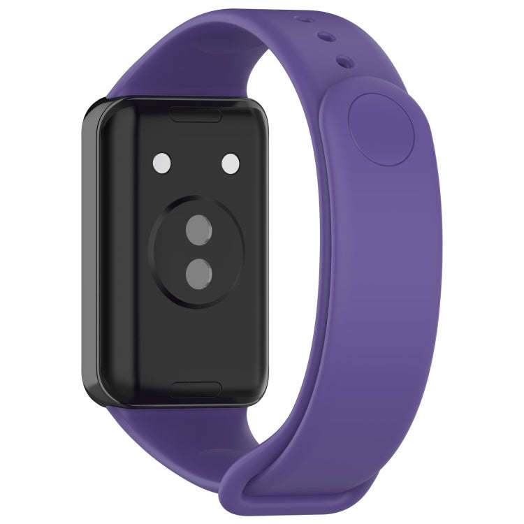 For Honor Band 9 Solid Color TPU Watch Band(Purple)