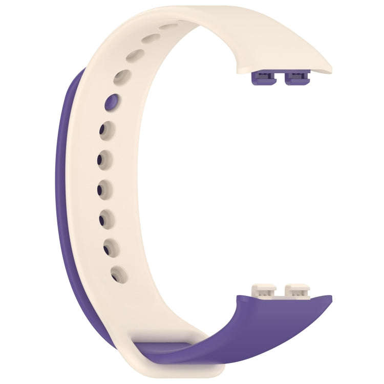 For Honor Band 9 Solid Color TPU Watch Band(Purple+Starlight)