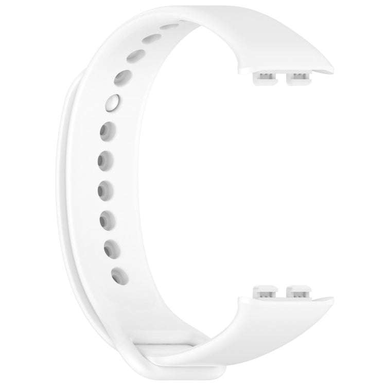 For Honor Band 9 Solid Color TPU Watch Band(White)
