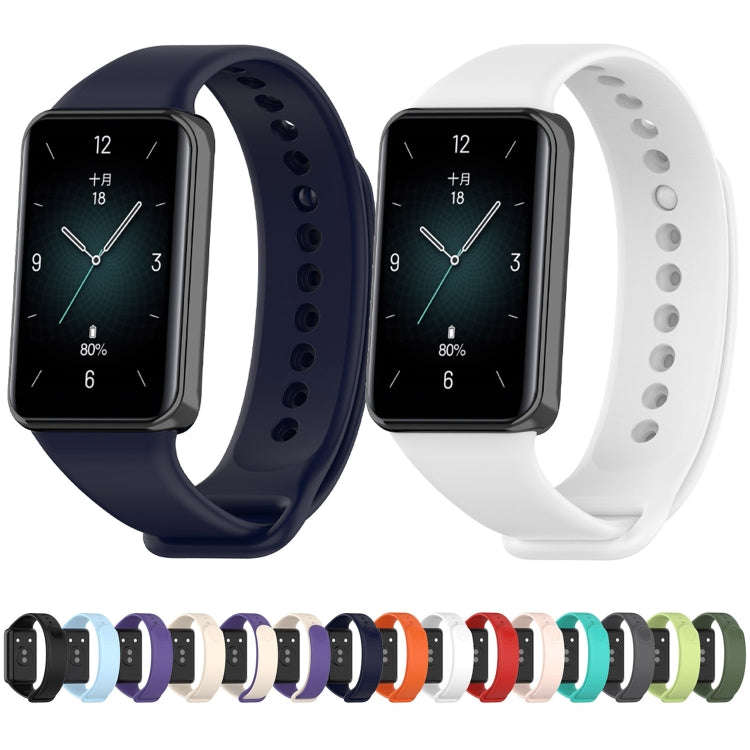 For Honor Band 9 Solid Color TPU Watch Band(Dark Blue)