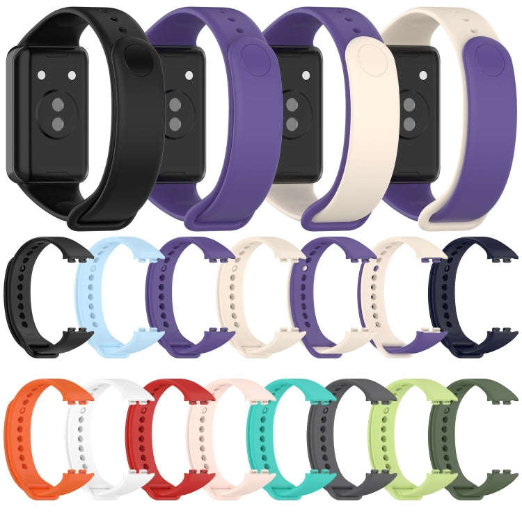 For Honor Band 9 Solid Color TPU Watch Band(Dark Blue)
