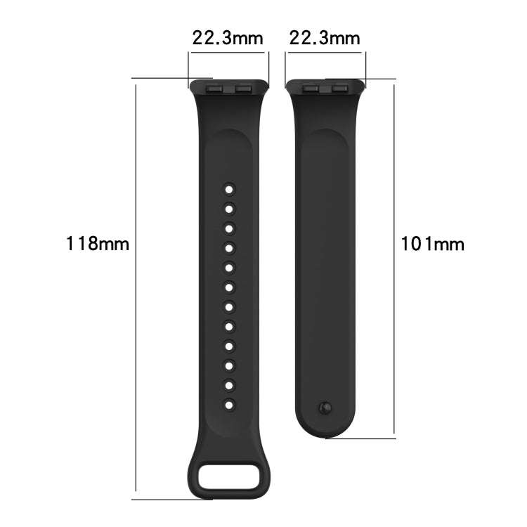 For Honor Band 9 Solid Color TPU Watch Band(Dark Blue)