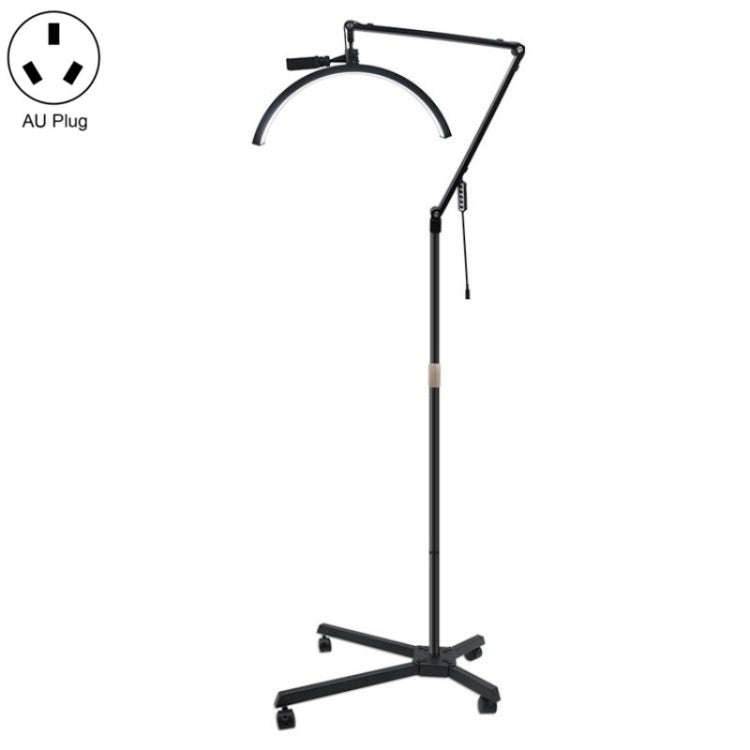 M50X For Lash Artists 20 inch LED Half Moon Light with Pulley Bracket Nail Skin Beauty Lamp(AU Plug)