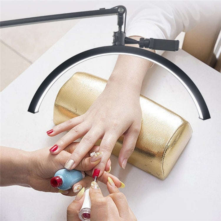 M50X For Lash Artists 20 inch LED Half Moon Light with Pulley Bracket Nail Skin Beauty Lamp(AU Plug)