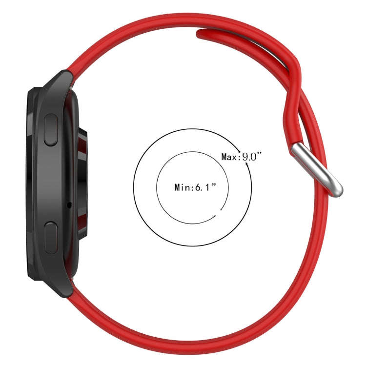 For Xiaomi Watch 2 Solid Color Metal Silver Buckle Silicone Watch Band, Size: L(Cyan)