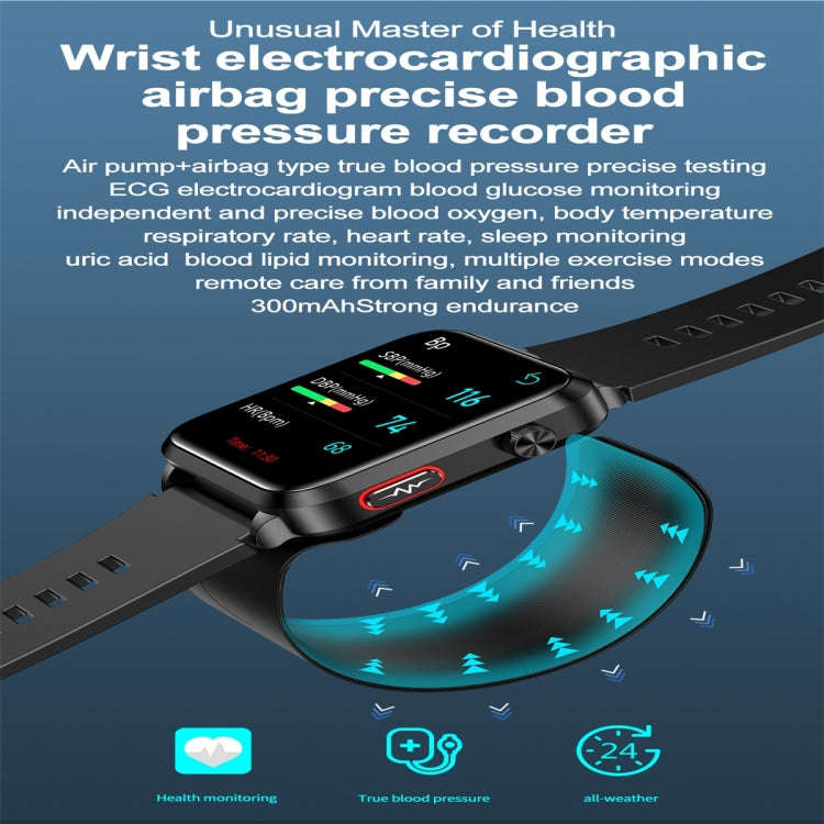 S11 1.92 inch Color Screen Smart Watch, Support Air Pump + Balloon Type Accurate Blood Pressure T...