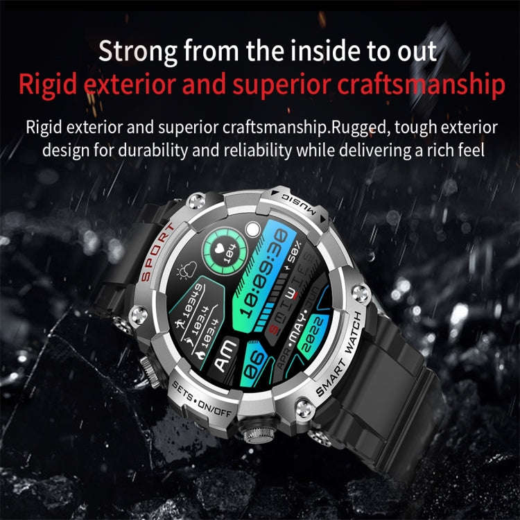 T96 1.52 inch Amoled Screen 2 in 1 Bluetooth Earphone Smart Watch(Silver)