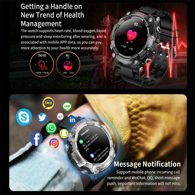T96 1.52 inch Amoled Screen 2 in 1 Bluetooth Earphone Smart Watch(Silver)