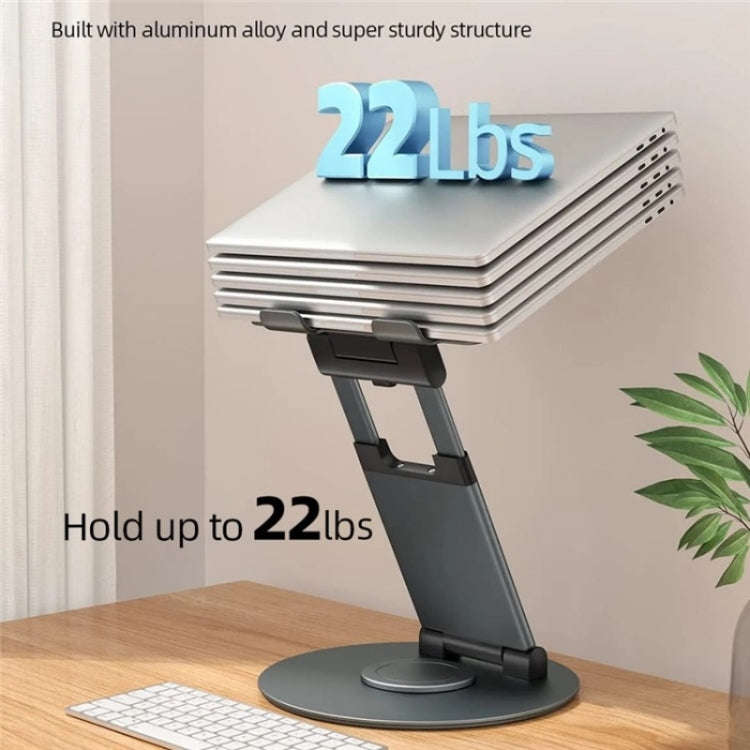 AS018-XS For 10-17 inch Device 360 Degree Rotating Adjustable Laptop Holder Desktop Stand(Grey)