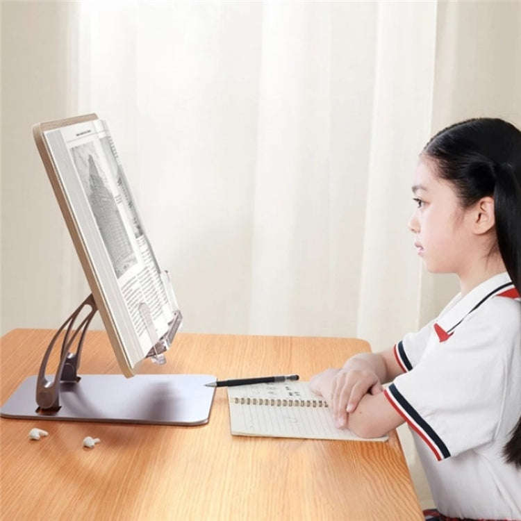 LS15 For 10-17 inch Devices Tablet Stand Aluminum+ABS Adjustable Desktop Holder with Clip