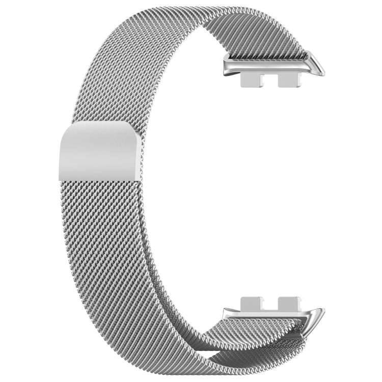 For Honor Band 9 Milan Magnetic Steel Mesh Watch Band(Silver)