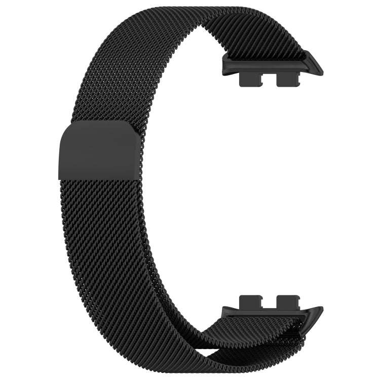 For Honor Band 9 Milan Magnetic Steel Mesh Watch Band(Black)