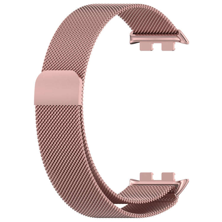 For Honor Band 9 Milan Magnetic Steel Mesh Watch Band(Pink)