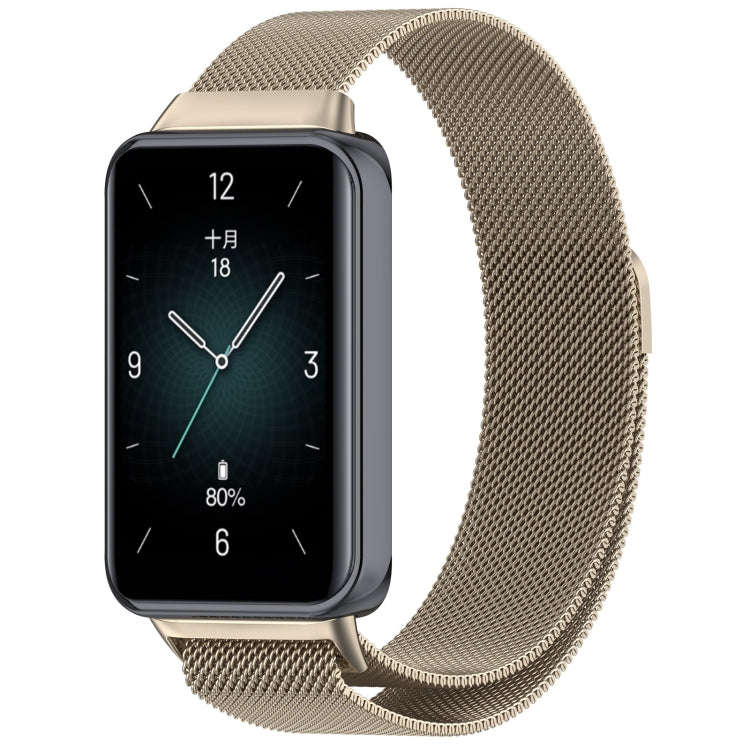 For Honor Band 9 Milan Magnetic Steel Mesh Watch Band(Starlight)