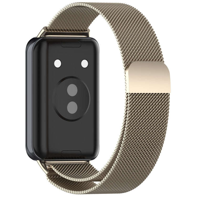 For Honor Band 9 Milan Magnetic Steel Mesh Watch Band(Starlight)