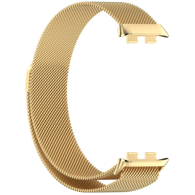 For Honor Band 9 Milan Magnetic Steel Mesh Watch Band(Gold)