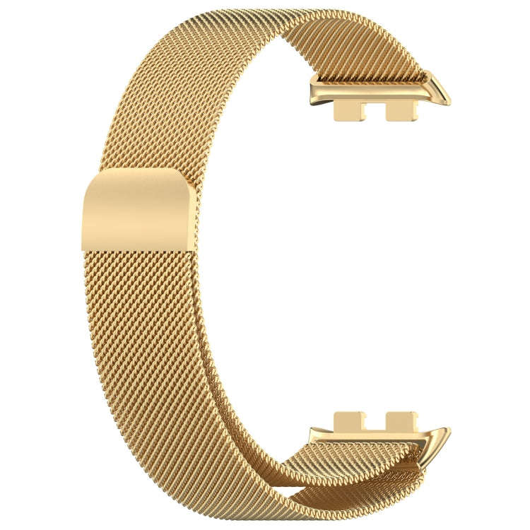 For Honor Band 9 Milan Magnetic Steel Mesh Watch Band(Gold)