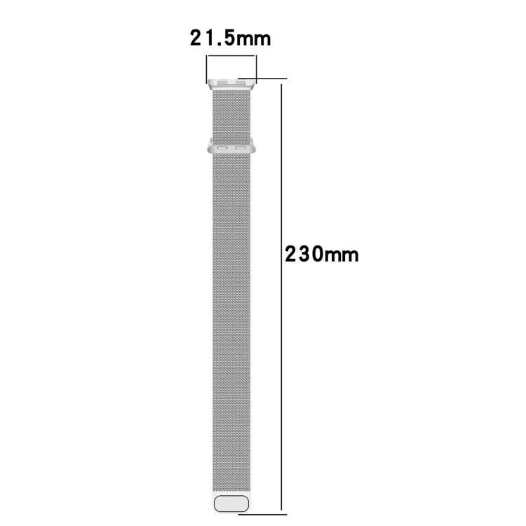 For Honor Band 9 Milan Magnetic Steel Mesh Watch Band(Silver)
