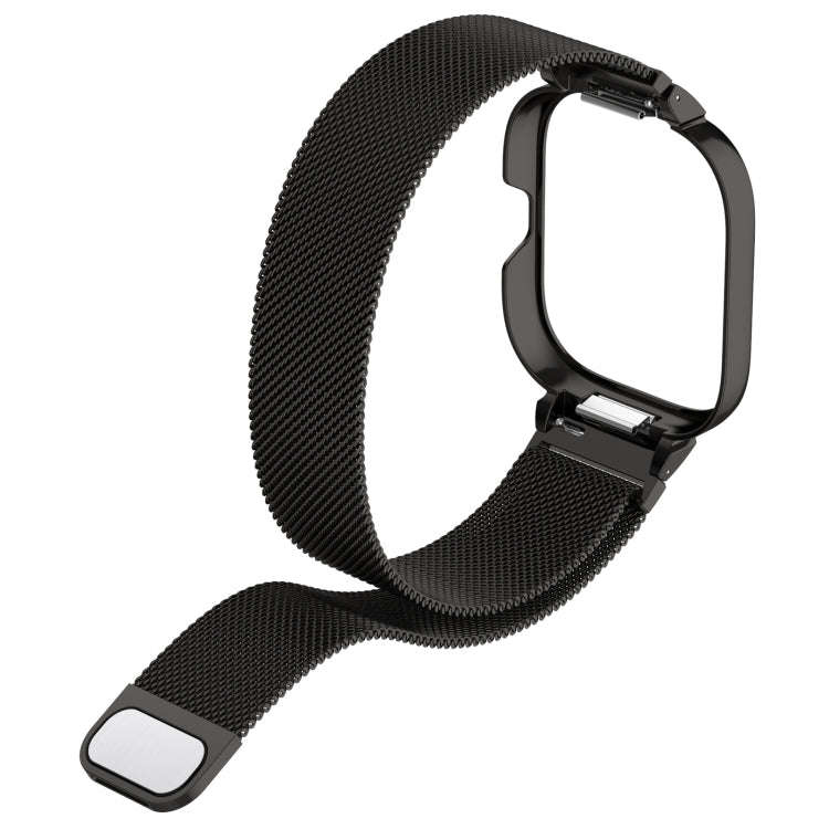 For CMF Watch Pro D395 Metal Frame + Milanese Integrated Magnetic Watch Band(Silver)