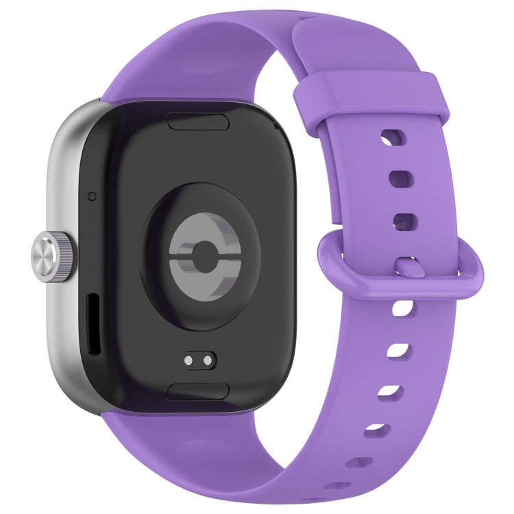 For Redmi Watch 4 / Watch 5 Solid Color Colorful Buckle Silicone Watch Band(Purple)