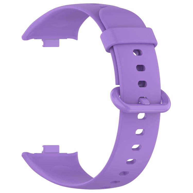 For Redmi Watch 4 / Watch 5 Solid Color Colorful Buckle Silicone Watch Band(Purple)