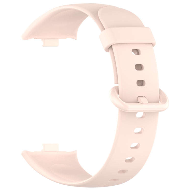 For Redmi Watch 4 / Watch 5 Solid Color Colorful Buckle Silicone Watch Band(Light Pink)