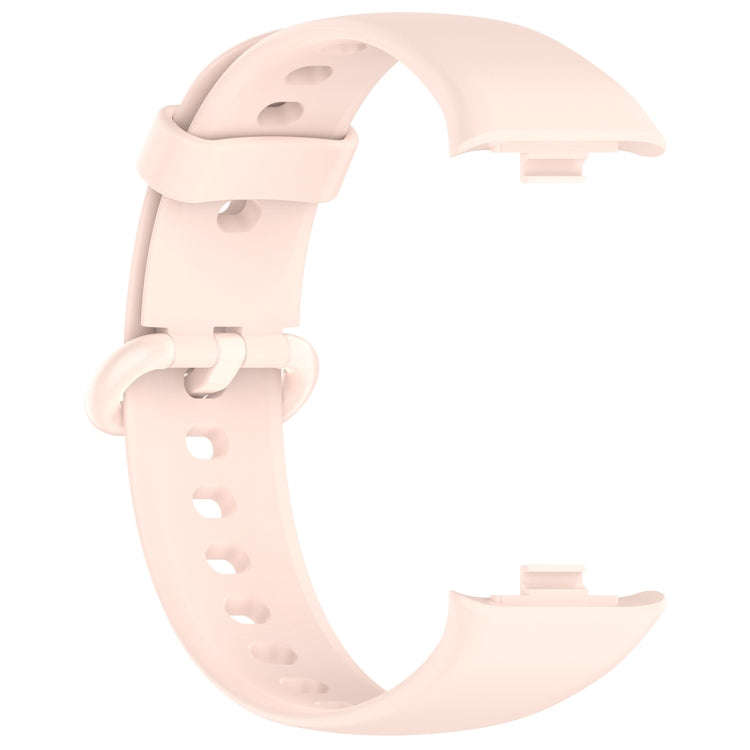For Redmi Watch 4 / Watch 5 Solid Color Colorful Buckle Silicone Watch Band(Light Pink)