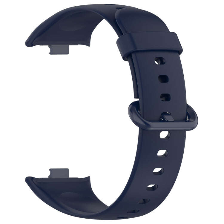 For Redmi Watch 4 / Watch 5 Solid Color Colorful Buckle Silicone Watch Band(Dark Blue)