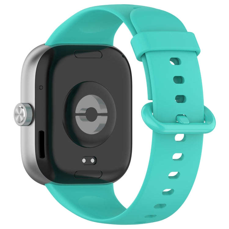For Redmi Watch 4 / Watch 5 Solid Color Colorful Buckle Silicone Watch Band(Teal)