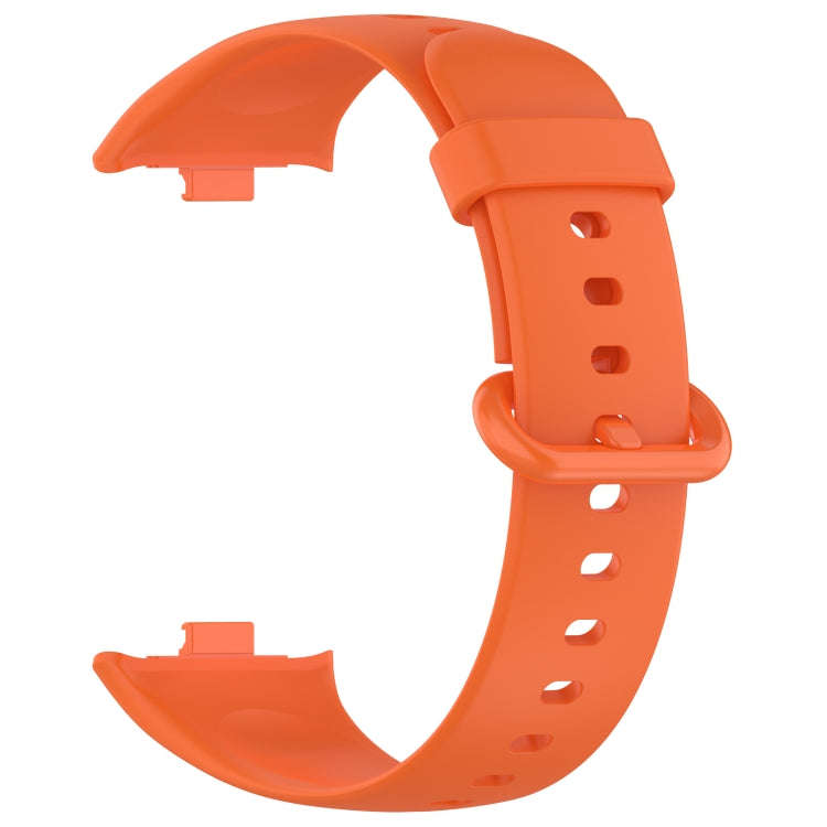 For Redmi Watch 4 / Watch 5 Solid Color Colorful Buckle Silicone Watch Band(Orange)