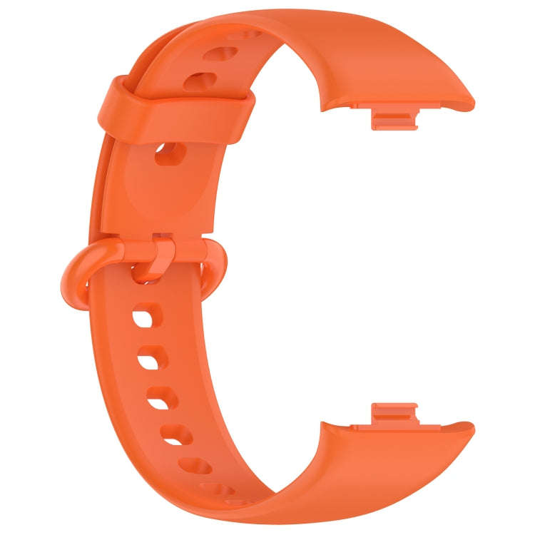 For Redmi Watch 4 / Watch 5 Solid Color Colorful Buckle Silicone Watch Band(Orange)