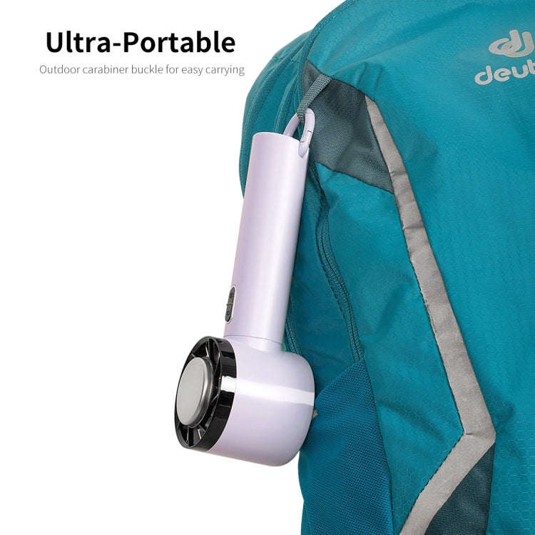 ENKAY Hat-Prince Handheld Mini Portable Cold Compress Cooling Fan(White)