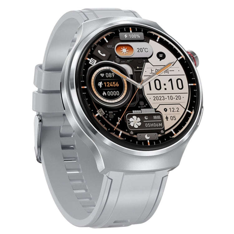 V16 1.46 inch Color Screen Smart Watch, Support Bluetooth Call / Heart Rate Monitoring(Silver)