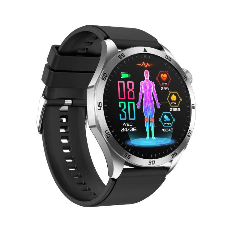 ET485 1.43 inch Color Screen Smart Watch Silicone Strap, Support Bluetooth Call / Micro-physical ...