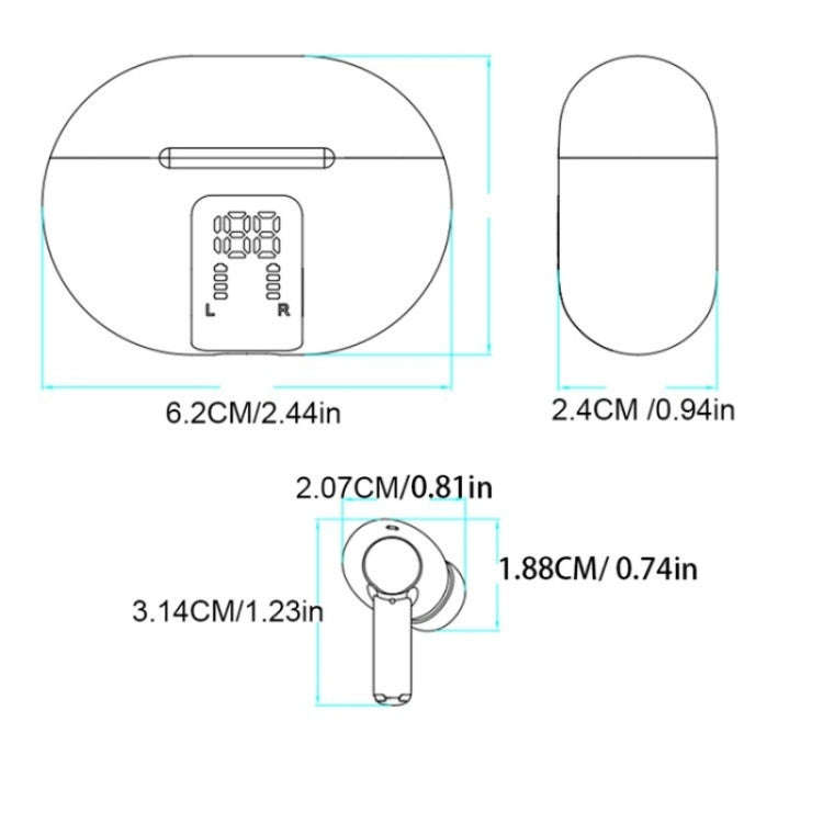 M10 Wireless Bluetooth Smart Voice Translator Headset Multiple Languages Translation Earphones(Bl...
