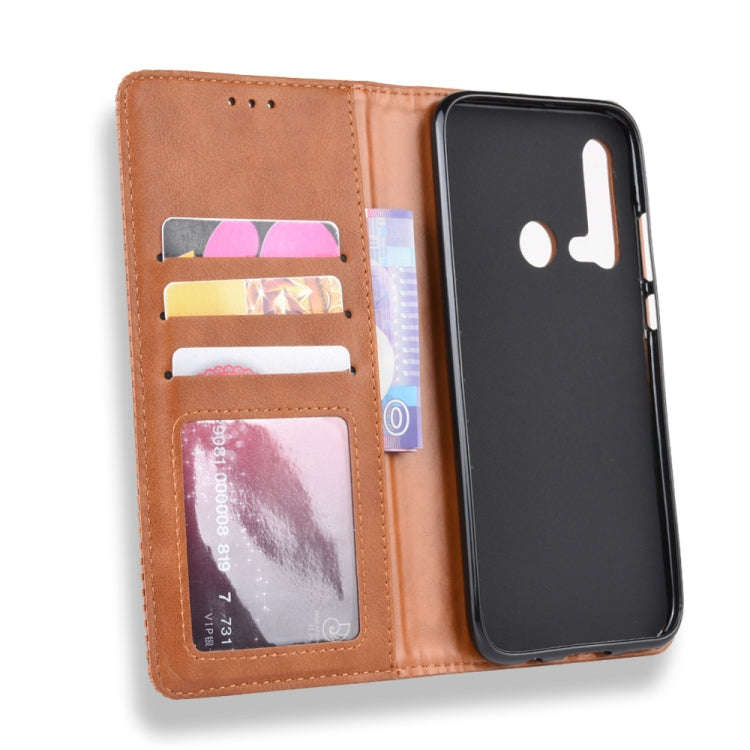 Magnetic Buckle Retro Crazy Horse Texture Horizontal Flip Leather Case for Huawei P20 lite (2019)...