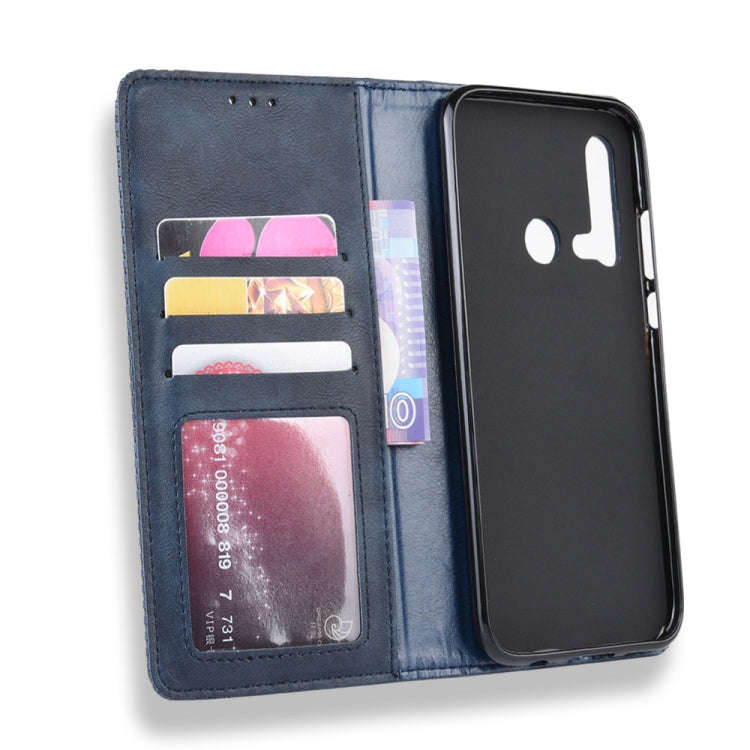 Magnetic Buckle Retro Crazy Horse Texture Horizontal Flip Leather Case for Huawei P20 lite (2019)...