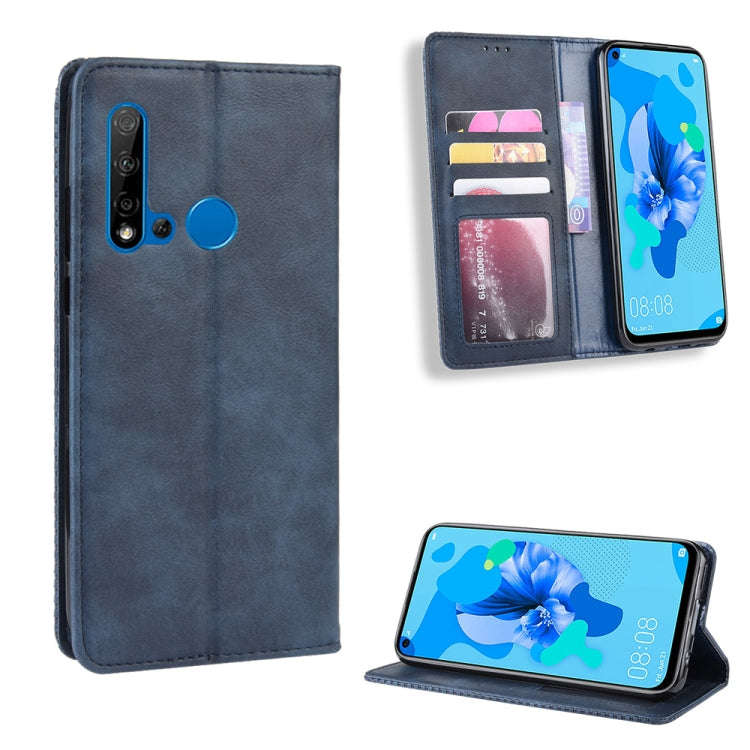Magnetic Buckle Retro Crazy Horse Texture Horizontal Flip Leather Case for Huawei P20 lite (2019)...