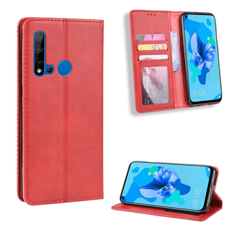 Magnetic Buckle Retro Crazy Horse Texture Horizontal Flip Leather Case for Huawei P20 lite (2019)...