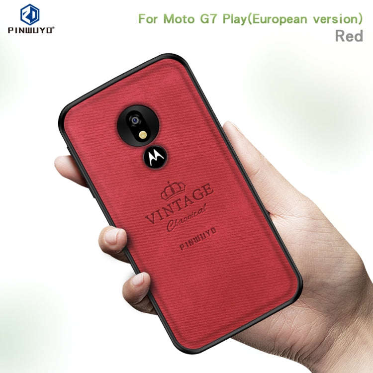 PINWUYO Shockproof Waterproof Full Coverage PC + TPU + Skin Protective Case for Motorola Moto G7 ...