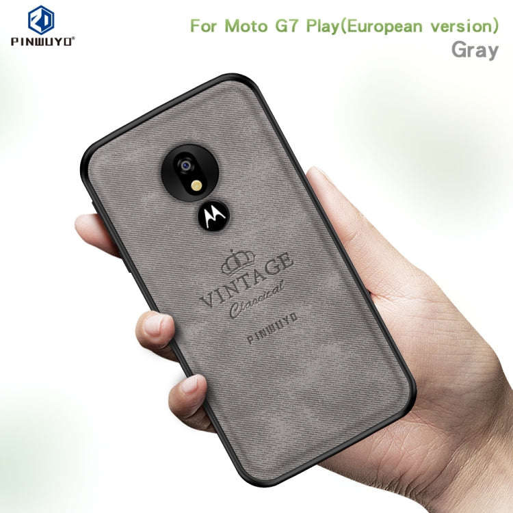 PINWUYO Shockproof Waterproof Full Coverage PC + TPU + Skin Protective Case for Motorola Moto G7 ...