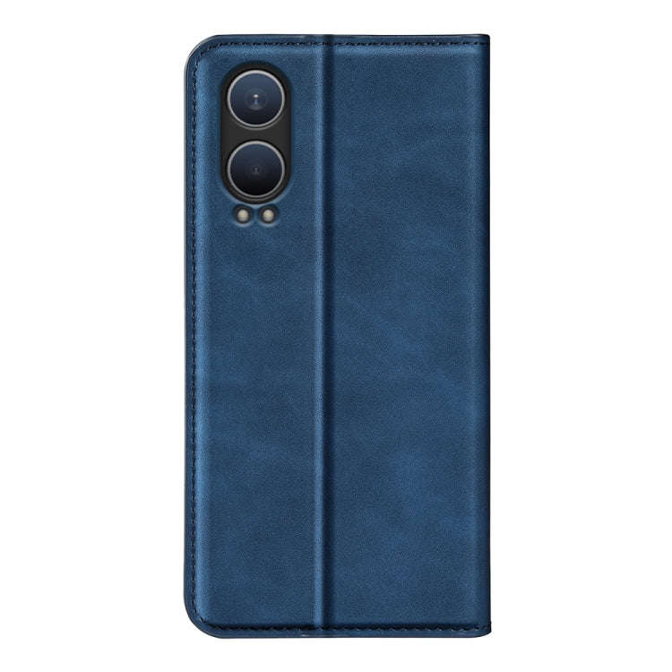 For OnePlus Nord CE4 Lite 5G Retro-skin Magnetic Suction Leather Phone Case(Dark Blue)