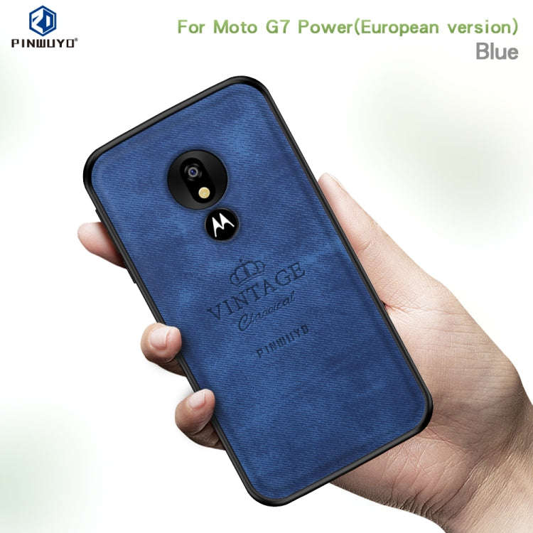 PINWUYO Shockproof Waterproof Full Coverage PC + TPU + Skin Protective Case for Motorola Moto G7 ...