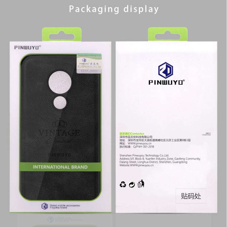 PINWUYO Shockproof Waterproof Full Coverage PC + TPU + Skin Protective Case for Motorola Moto G7 ...