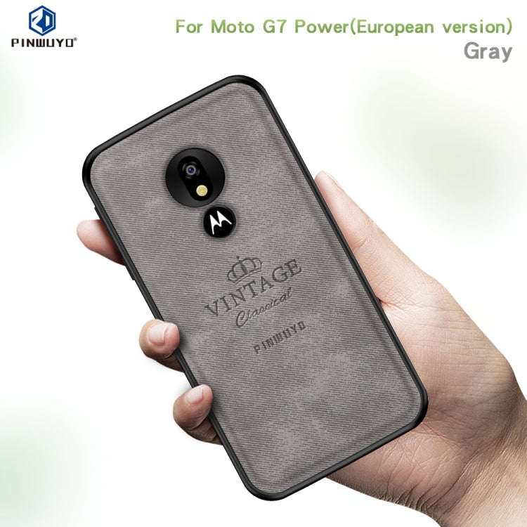 PINWUYO Shockproof Waterproof Full Coverage PC + TPU + Skin Protective Case for Motorola Moto G7 ...