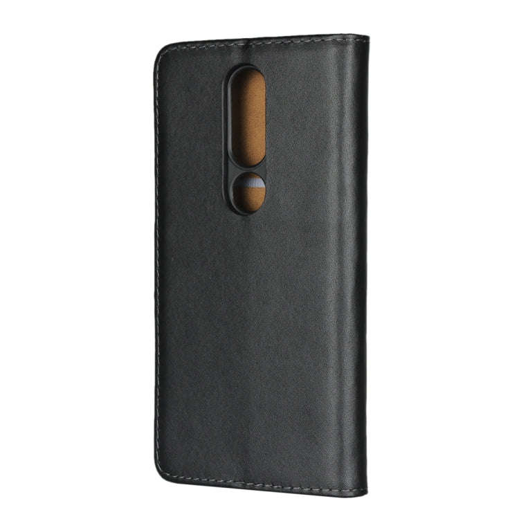 Leather Horizontal Flip Holster for Nokia X6 2018 with Magnetic Clasp and Bracket and Card Slo...