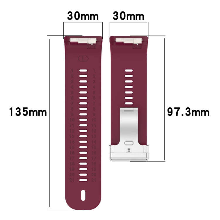 For Huawei Watch D Blood Pressure Watch Silicone Watch Band(Red)