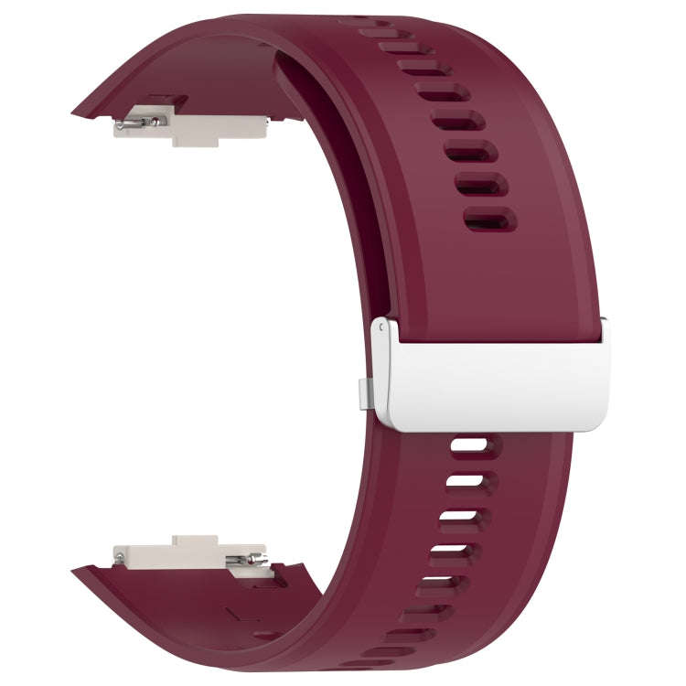 For Xiaomi Watch H1 Blood Pressure Watch Silicone Watch Band(Wine Red)