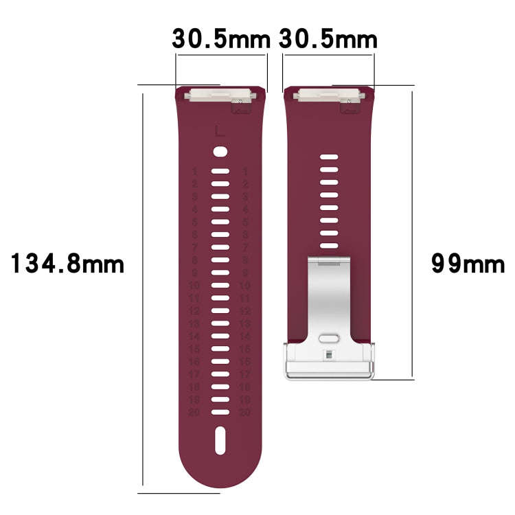 For Xiaomi Watch H1 Blood Pressure Watch Silicone Watch Band(Midnight Blue)