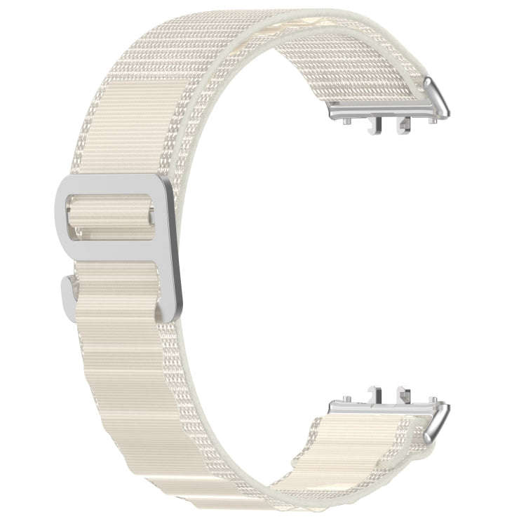 For Samsung Galaxy Fit 3 Nylon Canvas Watch Band(Starlight)
